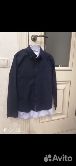 Новая школьная рубашка 152р