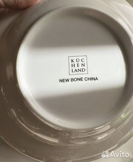 Тарелка 5 штук костяной фарфор 21 см Германия