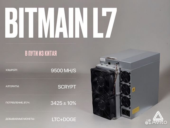 Asic майнер Bitmain Antminer L7