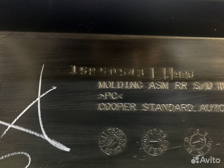 Накладка двери задняя левая Cadillac Escalade 3