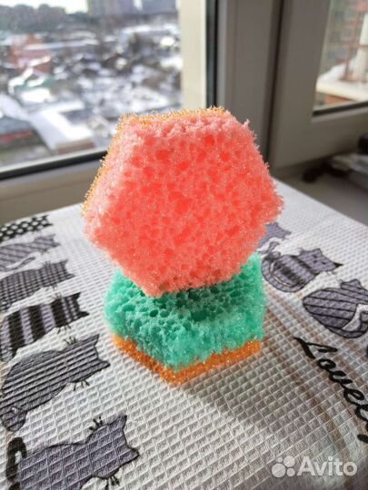 Набор губок для мытья посуды