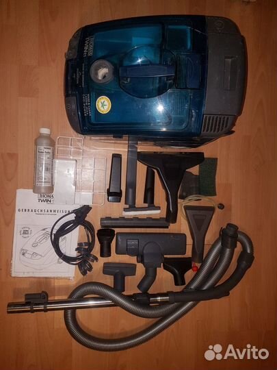 Пылесос thomas twin T1 Aquafilter,1600 Вт, голубой