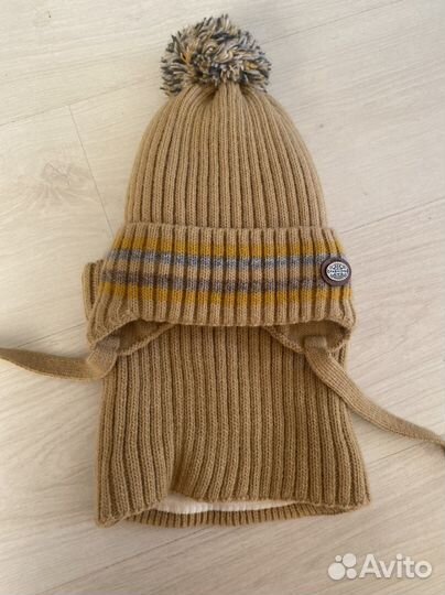 Новая шапка с шарфом