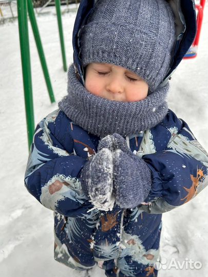 Шапка для мальчика и снюд