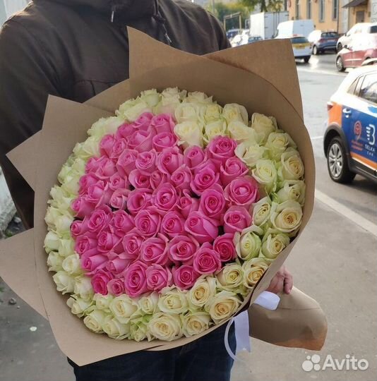 Розы Доставка цветов 25 35 51 101 роза