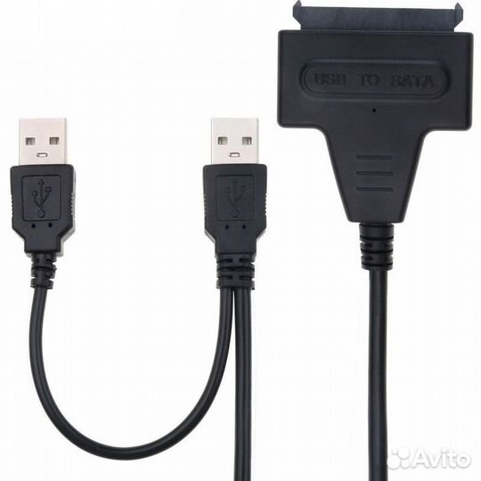 Переходник SATA на USB 2.0 для HDD 3.5 с питанием