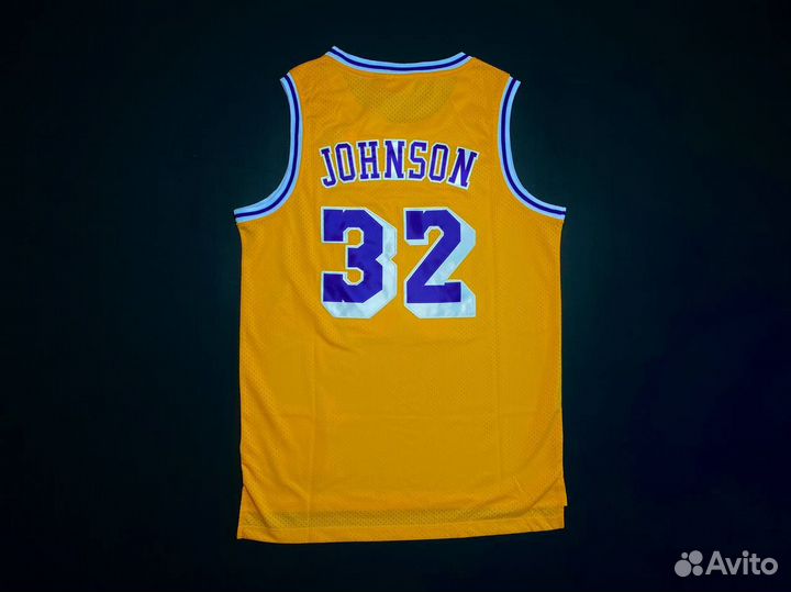 Джерси Мэджик Джонсон (нашивка) жел