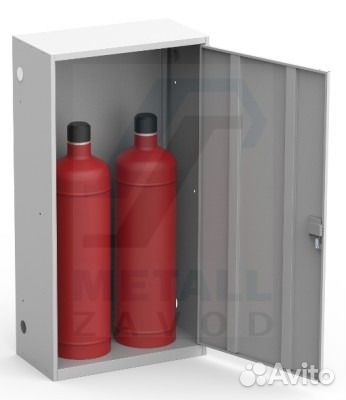 Шкаф для двух газовых баллонов металлический