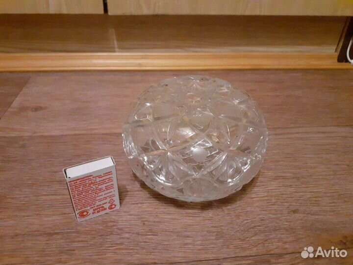 Салатник хрустальный шар из 2х половин