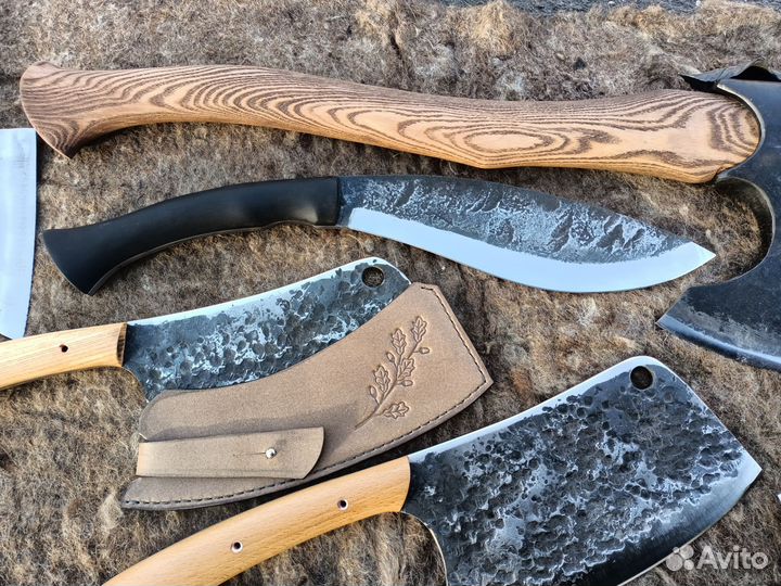 Кованные ножи.топоры.тяпки