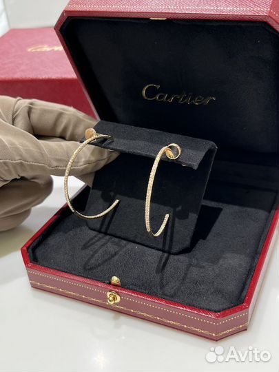 Серьги clash de cartier золото