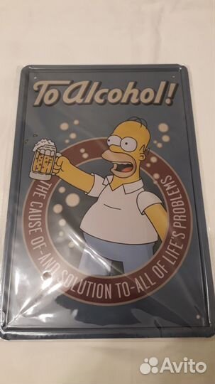 Металлические таблички pin up simpsons