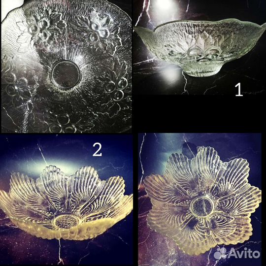 Салатники, фруктовницы стекло