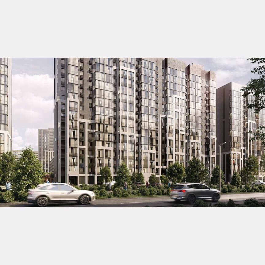 1-к. квартира, 42 м², 4/15 эт.