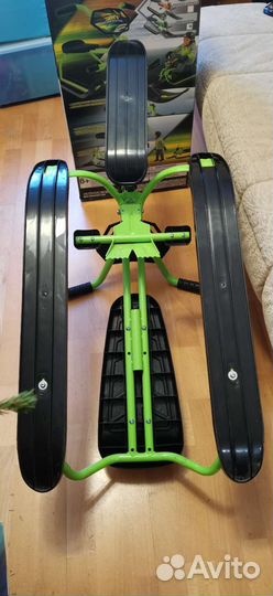 Снегокат Snow Moto SnowRunner SR1 зеленый/kiwi