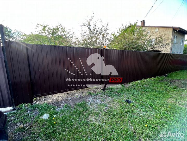 Откатные ворота с автоматикой от производителя