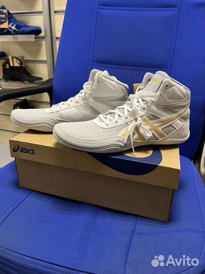 Борцовки asics matflex 6 серо-золотой