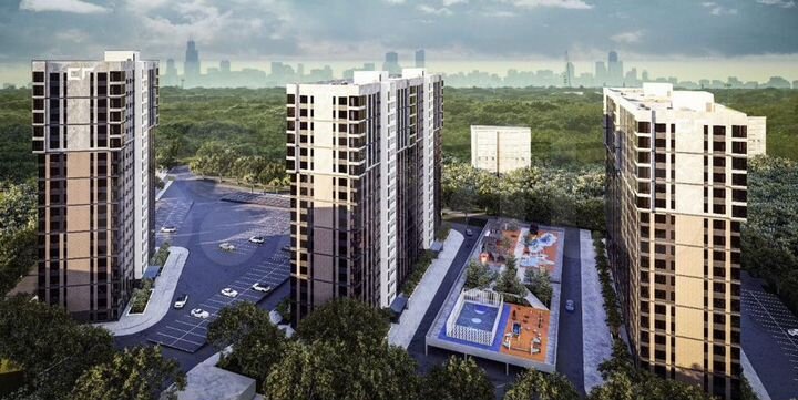 2-к. квартира, 66 м², 12/19 эт.