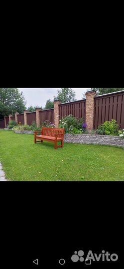 Скамейка садовая деревянная