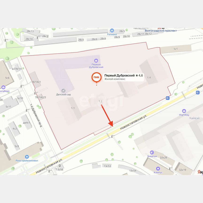 1-к. квартира, 34,6 м², 9/28 эт.