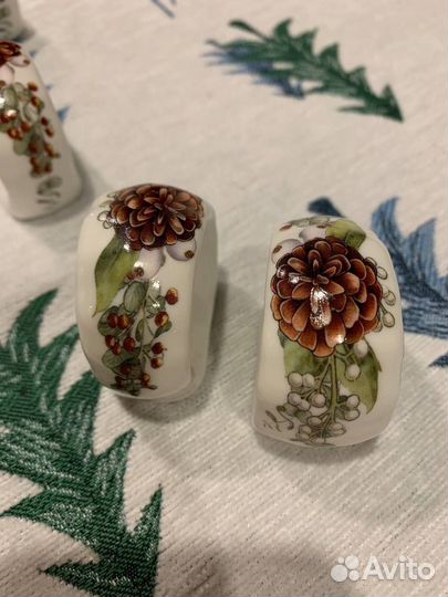 Фарфоровые кольца для салфеток комплект