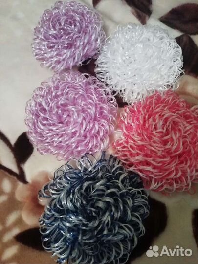 Мочалки ручной вязки