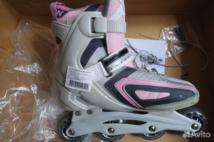 Роликовые коньки Action размер 38-39 с защитой