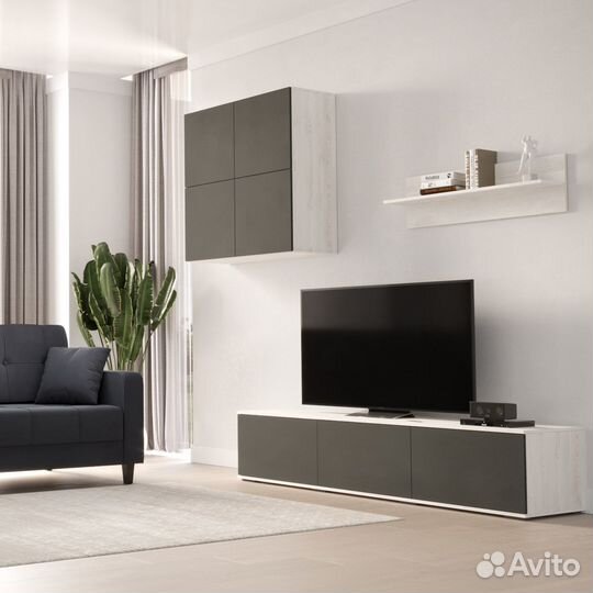 Тв-тумба Эде-951jo северное дерево светлое под тв