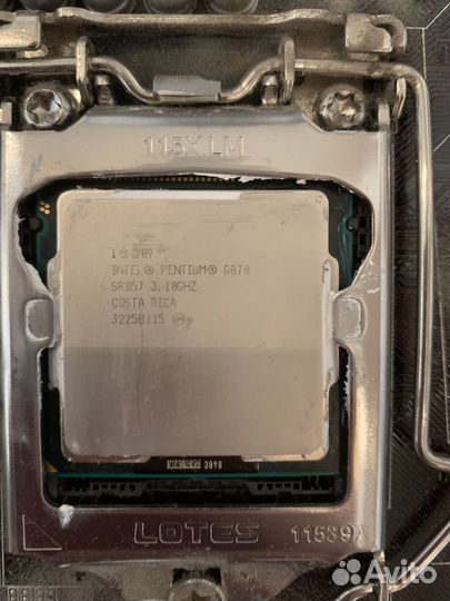Комплект intel pentium g870 + asus P8H61-MX