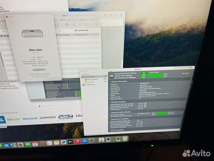 Mac mini M1 16GB/256GB, наработка 362 часа