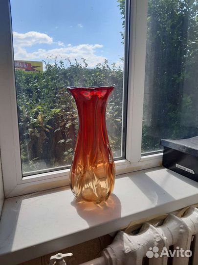 Ваза цветное стекло