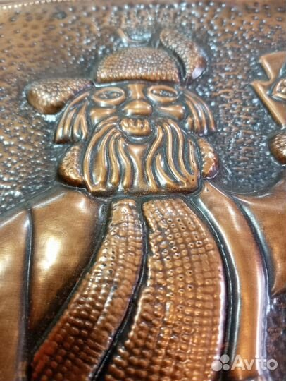 Картина медная чеканка СССР