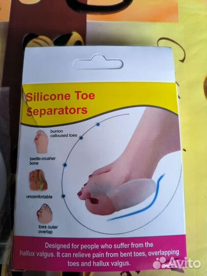 Селиконовая накладка на большой палец ноги