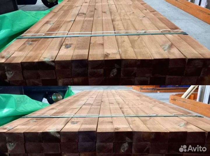 Брусок строганый 45*70*3000 мм AB импрегнированный