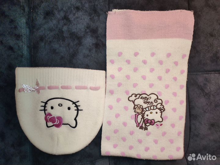 Комплект шапка и шарф для девочки