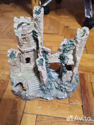 Украшения в аквариум, замок в аквариум