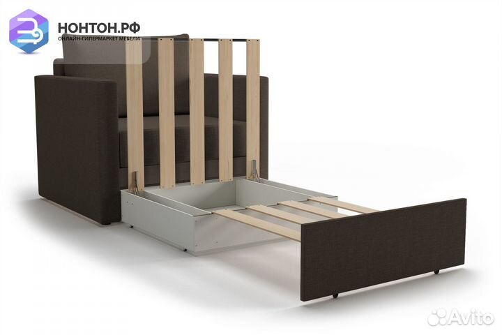 Кресло выкатное Берг коричневое