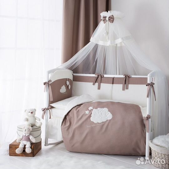 Мягкие бортики для детской кроватки Perina