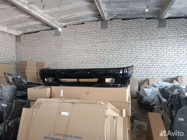 Бампер передний ваз 2114 2115 спорт сине - черный