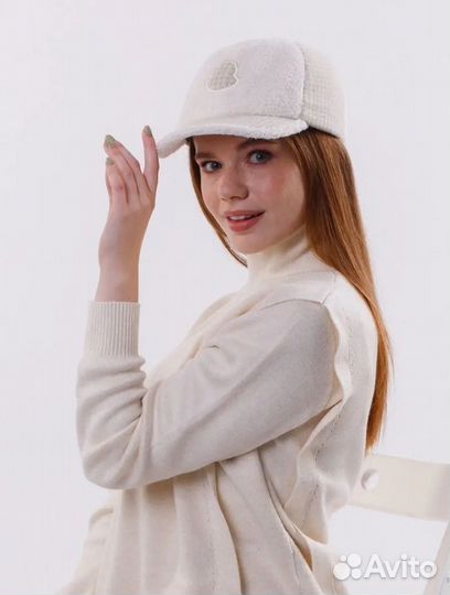 Бейсболка меховая с ушками Level Pro