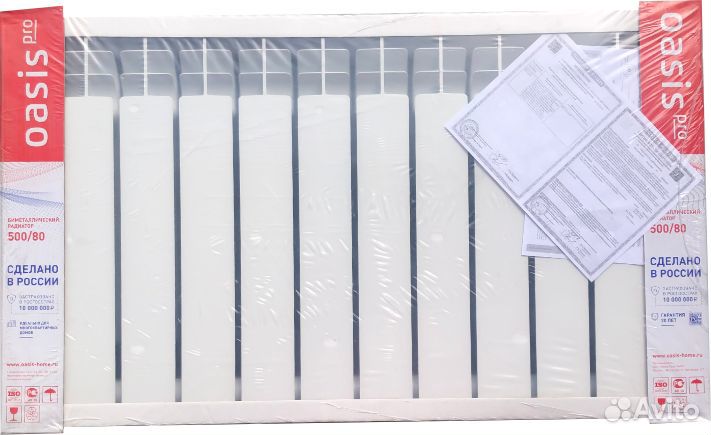 Радиатор биметаллический oasis 500/80/12 PRO (1