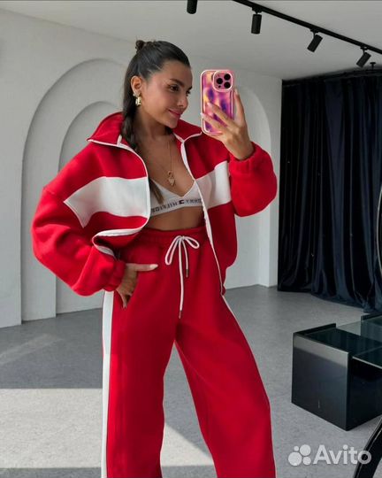 Костюм двойка женский с начесом зимняя