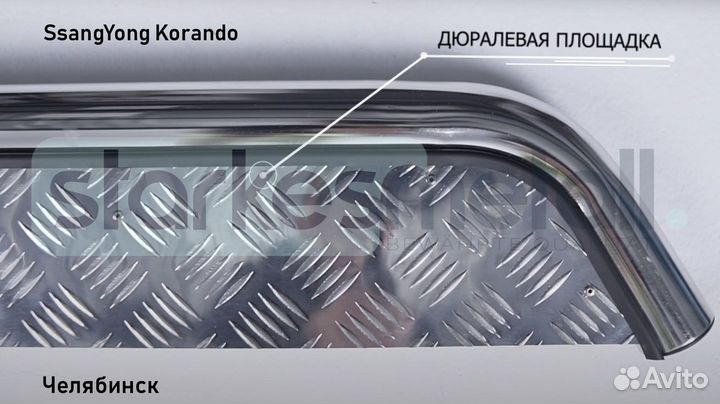 Подножки SsangYong Korando OFFroad