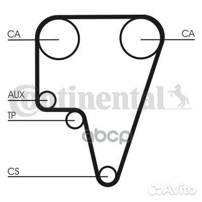 Ремень грм 134 зуб., 25.4mm CT575 Continental