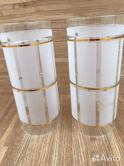 2 матовых плафона для люстры или бра