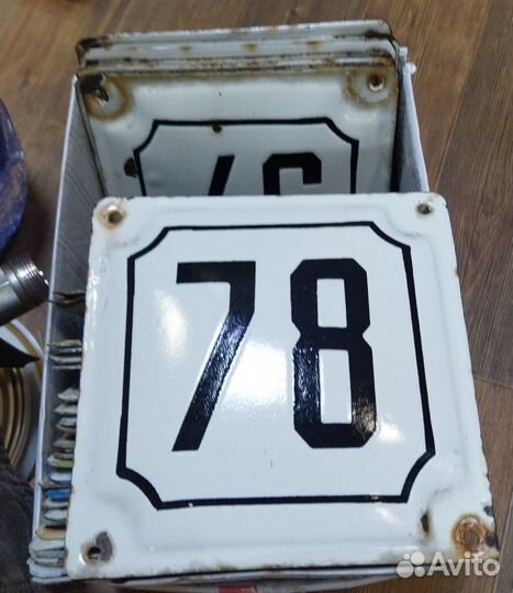 Таблички уличные номер дома 22*22см горячая эмаль