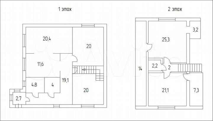 Коттедж 257 м² на участке 6 сот.