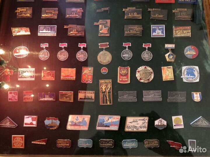 Значки парусный флот, корабли революции