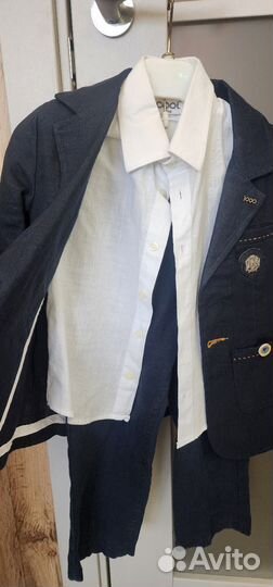 Костюм тройка лен