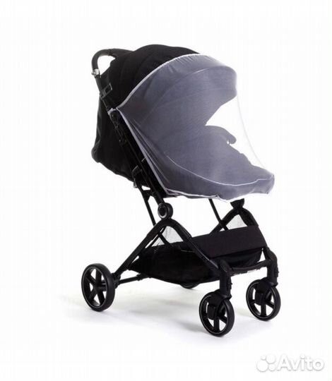 Коляска прогулочная Bair D299 черно-синяя